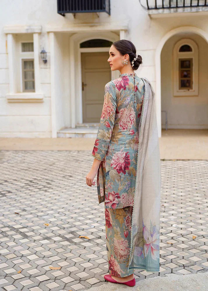 SAPPHIRE | 3 Piece Unstitched Printed Suit 0047